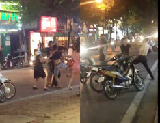 Tạm giữ hình sự nam thanh niên lao vào đánh người đi đường chỉ vì 'nhìn đểu'