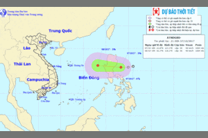 Thời tiết cuối tuần: Áp thấp hoành hành trên Biển Đông, miền Bắc mưa lớn kéo dài