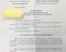 Xoá Đảng tịch đối với giám đốc sở 'hụt' ở Bình Định