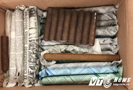 Gần 17.000 điếu xì gà vận chuyển trái phép qua sân bay Nội Bài