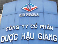 Giá cổ phiếu Dược Hậu Giang liên tục lao dốc