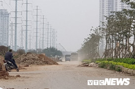 Nhếch nhác đường 40m nối hai tuyến vành đai ở Hà Nội