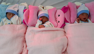 Sản phụ 22 tuổi ở An Giang sinh 3 bé trai