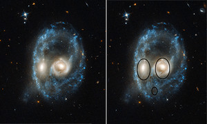 Vụ va chạm thiên hà tạo ra 'bóng ma' vũ trụ