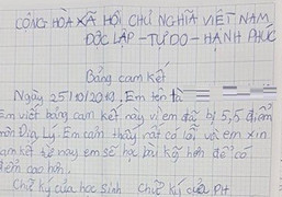 Điểm kiểm tra thấp, học sinh lớp 6 ở TP.HCM phải viết cam kết học bài kỹ hơn