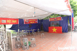 Ảnh: Gia đình Quang Hải dựng rạp, mở tiệc đón người hâm mộ cổ vũ đội tuyển Olympic Việt Nam tranh huy chương đồng