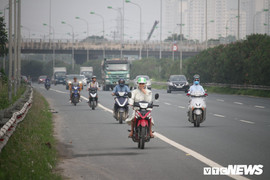 Thanh tra Sở GTVT Hà Nội: Xử lý nghiêm vi phạm đi xe máy vào Đại lộ Thăng Long