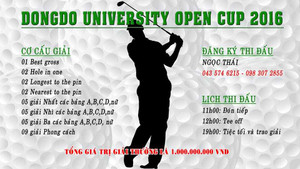 DongDo University Open cup 2016 - Giải golf thường niên của trường Đại học Đông Đô