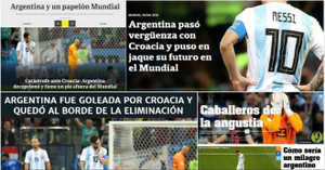 Báo chí Argentina: Thua Croatia là mối nhục lịch sử, Messi chơi bóng như cầu thủ hạng 2