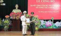 Công an tỉnh Cao Bằng có giám đốc mới