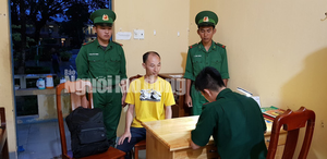 Lực lượng biên phòng bắt giữ kẻ trốn truy nã người Trung Quốc