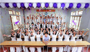 Hai lớp học trường làng ở Nghệ An có 100% học sinh đỗ đại học