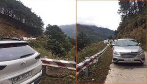 Người dân ùn ùn kéo lên ngắm băng tuyết, đường lên Mẫu Sơn tê liệt ngày cuối năm