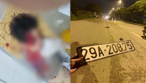 Nghi vấn ô tô tông 2 chị em rồi bỏ chạy rơi cả biến số xe ở Hà Nội