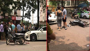 Chủ nhân siêu xe Porsche Panamera bị tông móp đầu tiết lộ lý do không bắt đền người lái xe máy