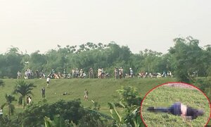 Người đàn ông nghi bị sát hại, phi tang ở ven đê sông Hồng