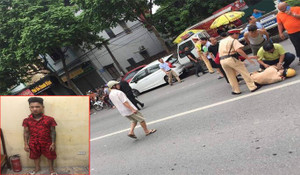 Bị yêu cầu dừng xe, nam thanh niên xăm trổ tăng ga tông trúng Trung úy CSGT