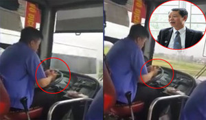 Đề nghị tước bằng lái vĩnh viễn tài xế vừa lái xe buýt vừa cắm mặt vào điện thoại