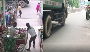 Xe chở rác ngang nhiên chạy giờ cấm, tông chết cháu bé trên phố Hà Nội