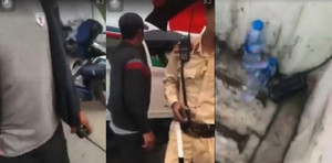 Quay CSGT xử lý vi phạm giao thông, dân bị người đàn ông lạ mặt đe doạ bắt xóa clip