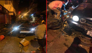 Ô tô 'điên' lao lên vỉa hè, tông trúng 5 người đang mua xôi trên phố Hà Nội