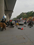 Danh tính tài xế ô tô tông hàng loạt xe khiến 3 người bị thương giữa phố Hà Nội