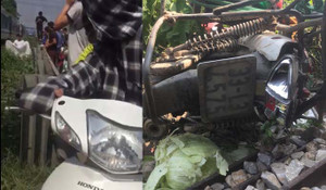 Băng qua đường ngang hỏng barie, người phụ nữ bị tàu hỏa tông chết