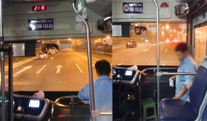 Đình chỉ phụ xe buýt nói trống không với hành khách lớn tuổi ở Hà Nội