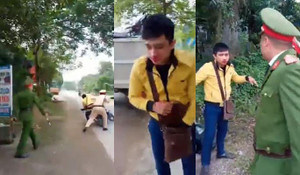 CSGT Hòa Bình bác tin đánh dân chảy máu mồm khi dừng xe kiểm tra