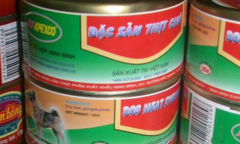 Thịt chó đóng hộp sản xuất tại Ninh Bình: Thông tin bất ngờ