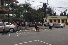 'Xe điên’ tông bay nữ công nhân trên phố Quảng Ninh