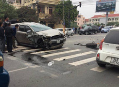 'Xe điên’ gây tai nạn liên hoàn, 4 người thương vong ở Hải Dương