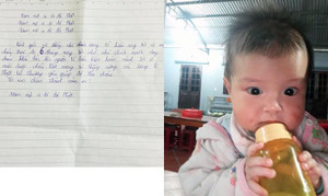 Tìm người thân bé trai 6 tháng tuổi bị bỏ rơi tại cổng chùa ở Quảng Ninh