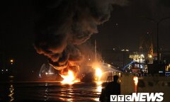 Cháy tàu Hải Hà 18 chở xăng ở Hải Phòng: Nhiều câu hỏi cần làm rõ