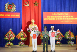 Bộ Công an bổ nhiệm 2 Phó giám đốc Công an tỉnh Quảng Ninh