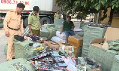 Bắt giữ container chở hàng tấn đồ chơi bạo lực, kích dục và mỹ phẩm lậu ở Thái Bình