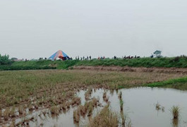 Thi thể phụ nữ chết cháy biến dạng ở bờ sông Thái Bình