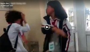 Một nữ sinh ở Quảng Ninh bị đánh túi bụi ngay trong lớp