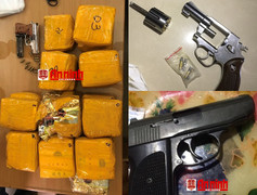 Đánh sập đường dây ma túy liên tỉnh, thu 5 khẩu súng và 20 kg ma túy đá