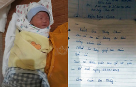 Mẹ bỏ lại con trai 1 ngày tuổi trước cổng chùa kèm lời nhắn 'có điều kiện sẽ về tìm'