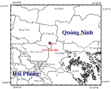 Động đất 3,2 độ richter ở Quảng Ninh
