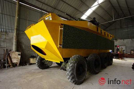 Ngỡ ngàng xe bọc thép do cựu quân nhân Việt Nam chế tạo