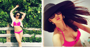 Ngọc Quyên gợi cảm với bikini chỉ sau 5 tháng sinh con