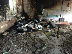 Trường mầm non bị thiêu rụi trong đêm