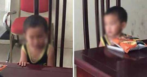 Bé trai 2 tuổi khóc thét khi bị người thân bỏ rơi tại quán phở