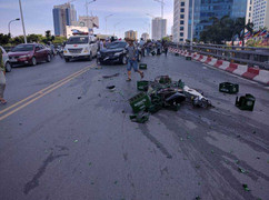 Truy tìm tài xế ô tô gây tai nạn liên hoàn rồi bỏ trốn