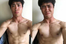 Công Phượng học Ronaldo, gồng mình khoe bụng 6 múi