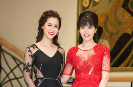 Hoa hậu Thu Thủy, Dương Thùy Linh cùng diện váy xuyên thấu khoe đường cong