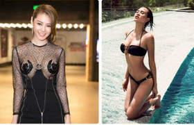 Phương Mai tuyệt đẹp với bikini, Linh Chi xấu xí với váy xuyên thấu