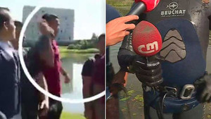Đài CMTV bất ngờ xử lý lạ chiếc micro bị Ronaldo ném xuống nước
